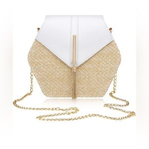 White/Tan Purse